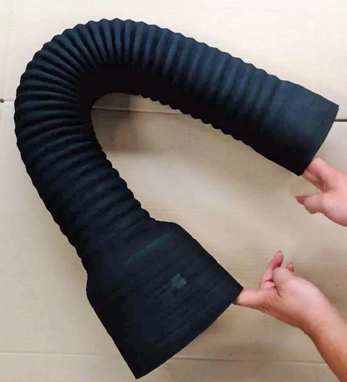 Manguera de radiador flexible de goma universal reforzada con espiral de alambre de acero de tela flexible EPDM de fábrica china Manguera de tela de alambre de acero de fuelle