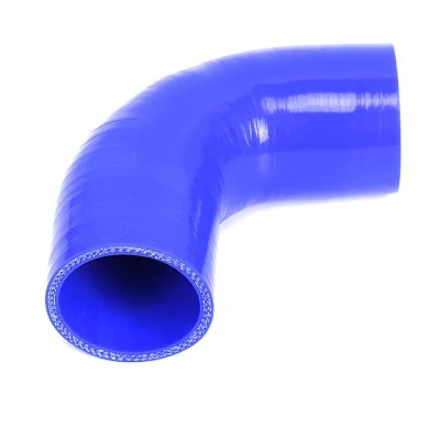 Manguera de silicona azul universal de 60 mm para automóvil Manguera de admisión de silicona de 90 grados de 2 3/8 