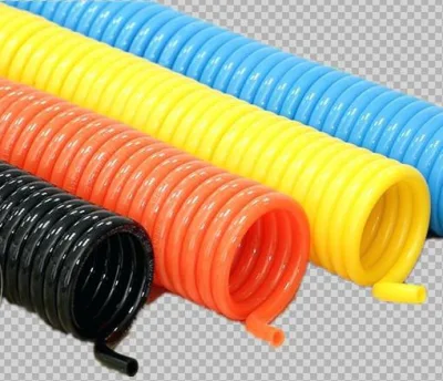 Tubo de manguera de aire en espiral de poliuretano neumático flexible de 8 mm x 5 mm