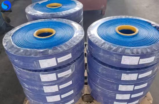 Lay Flat Manguera de descarga plana de PVC de 2 pulgadas para uso en la construcción